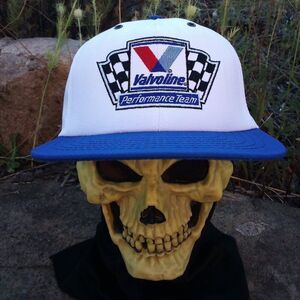 Deadstock Vintage Valvoline Racing Two Tone Snap Back Hat